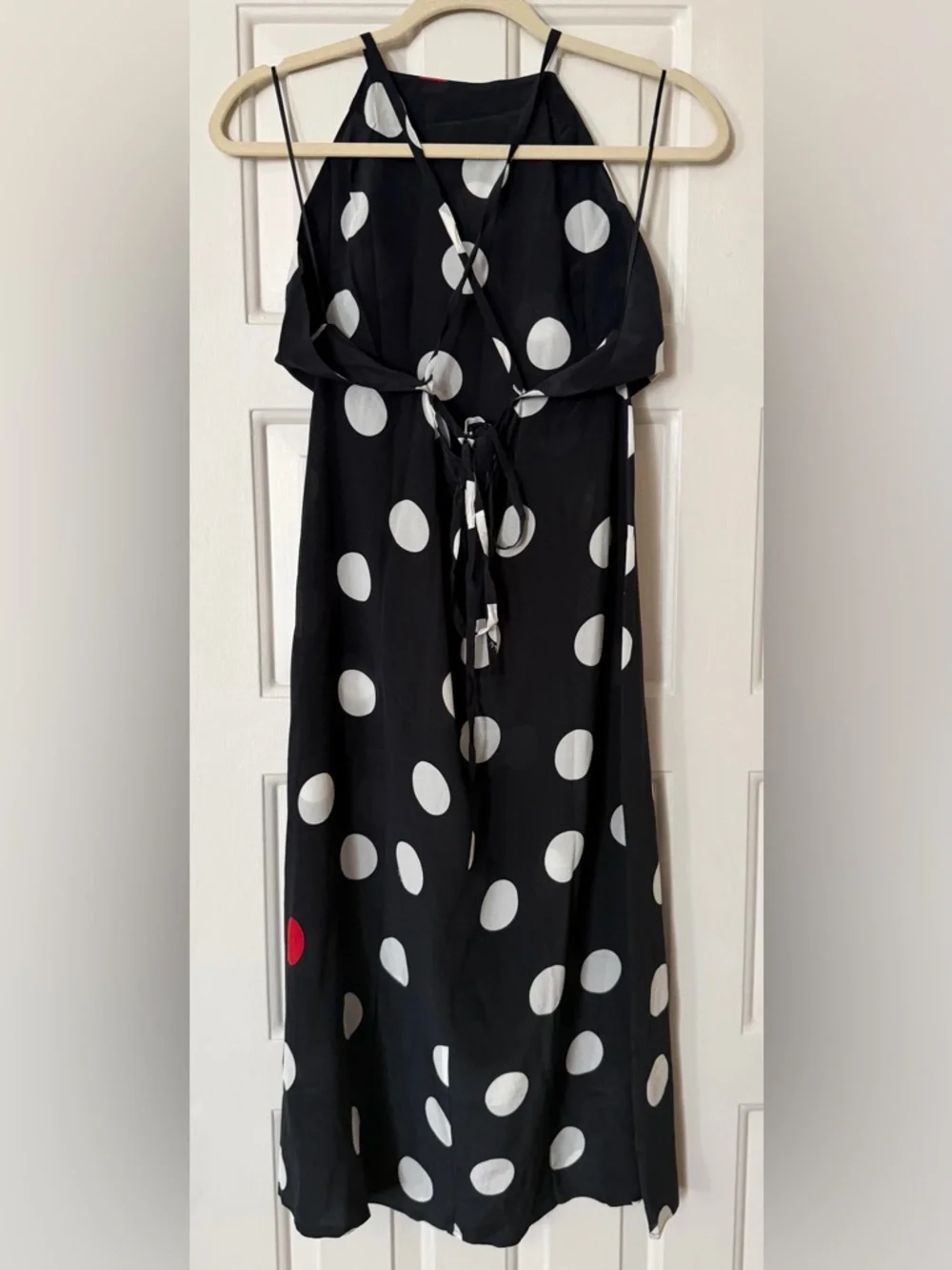 Réalisation Par Polka Dot Silk Halter Dress - Picture 4 of 8
